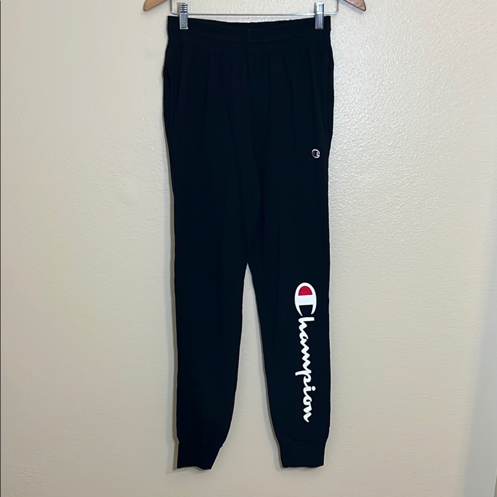 Champion Athleticwear Black Cotton Jogger Pants